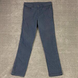 Lululemon ABC Pants Classic Tech Canvas Men's 32 x 32 Heathered Deep Navy Chino